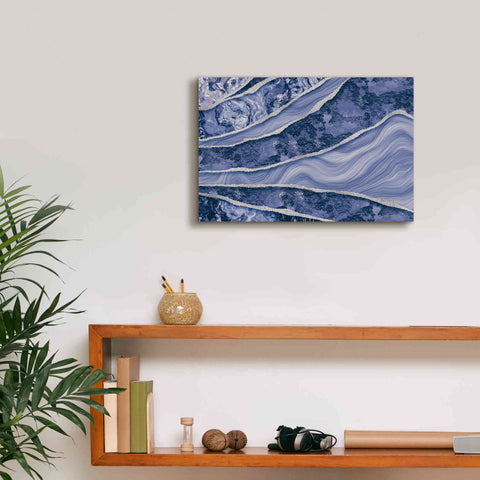Image of 'Blue Marble And Stone' by Andrea Haase Giclee Canvas Wall Art,18 x 12