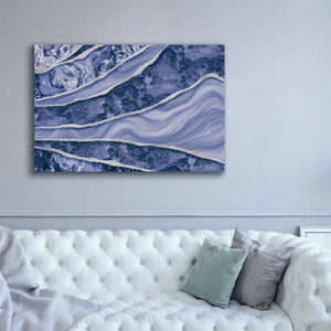 'Blue Marble And Stone' by Andrea Haase Giclee Canvas Wall Art,60 x 40
