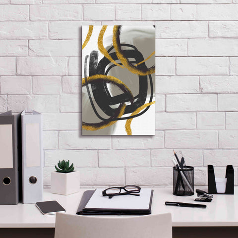 Image of 'Gold Meets Neutrals IV' by Andrea Haase Giclee Canvas Wall Art,12 x 18