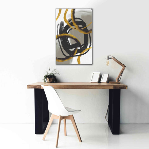 Image of 'Gold Meets Neutrals IV' by Andrea Haase Giclee Canvas Wall Art,26 x 40