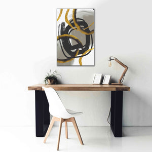 'Gold Meets Neutrals IV' by Andrea Haase Giclee Canvas Wall Art,26 x 40