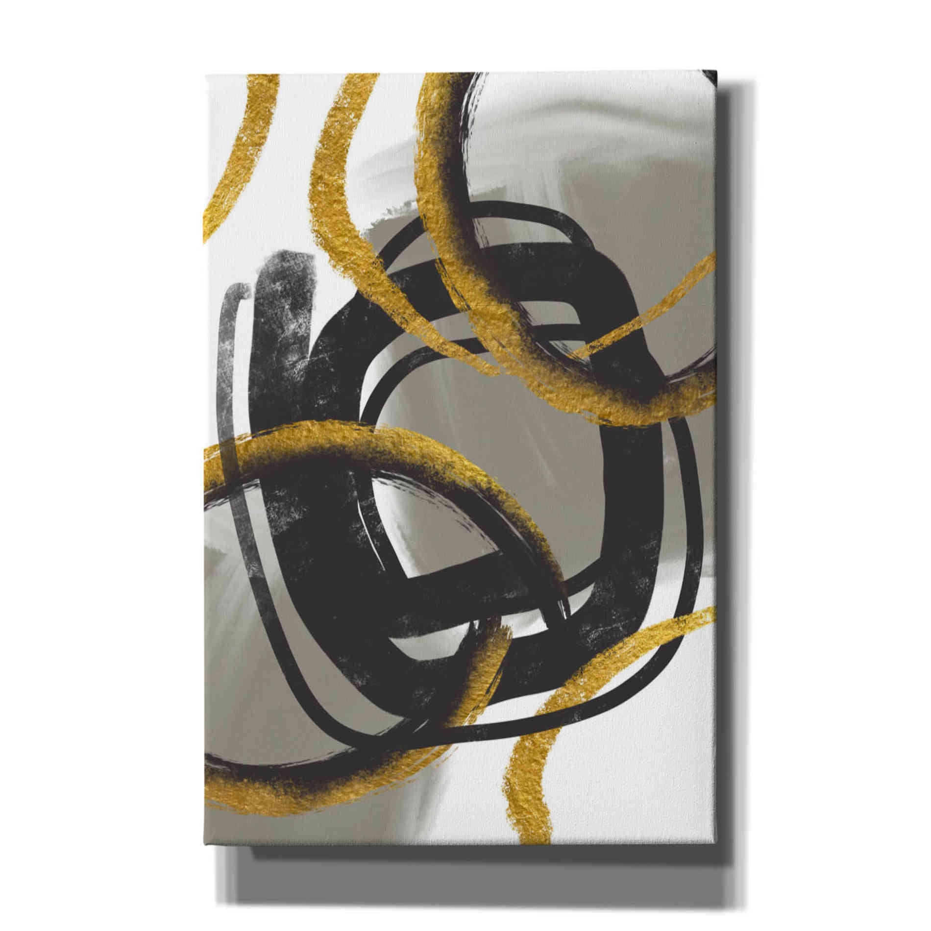 'Gold Meets Neutrals IV' by Andrea Haase Giclee Canvas Wall Art