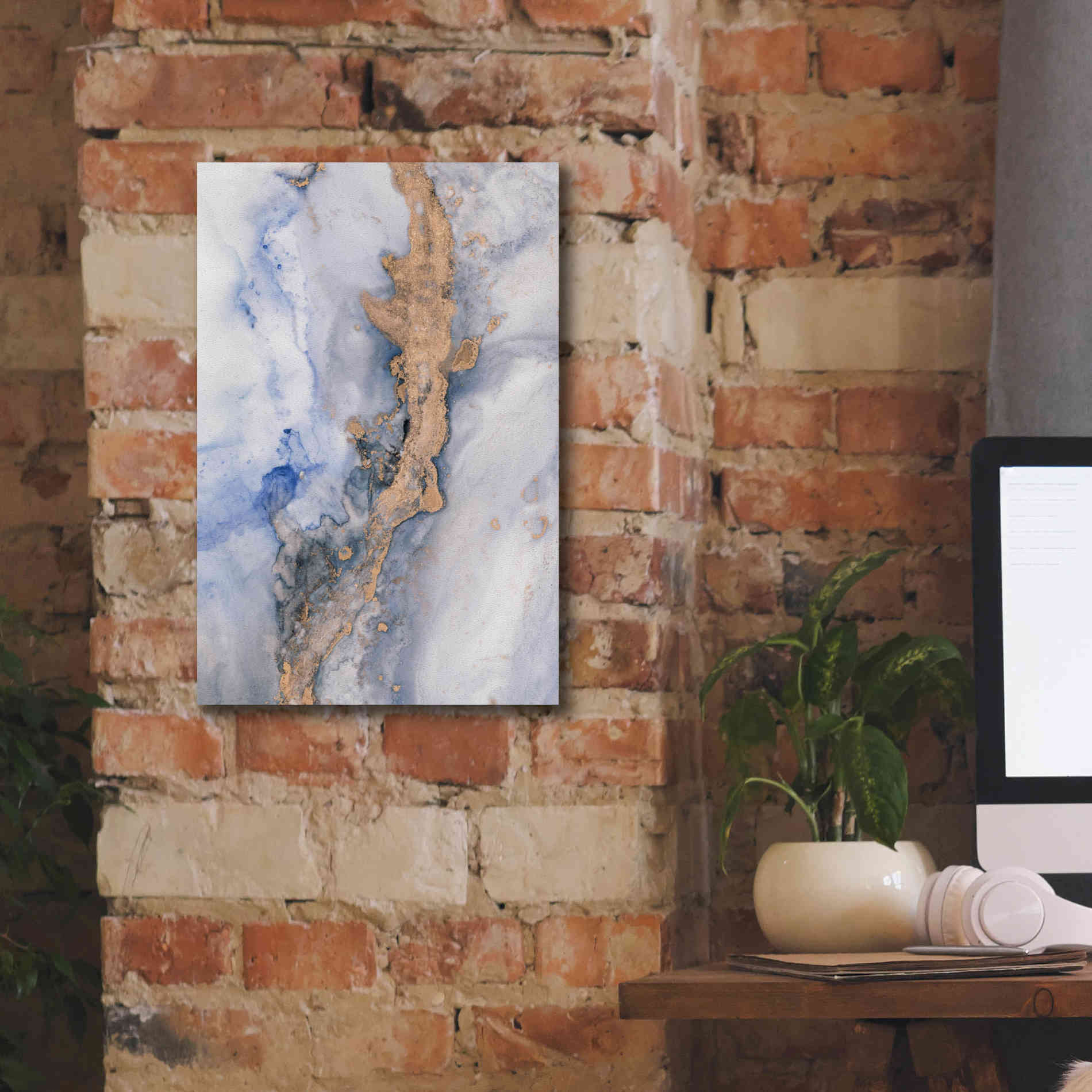 'Alcohol Ink Fantasy' by Andrea Haase Giclee Canvas Wall Art,12 x 18