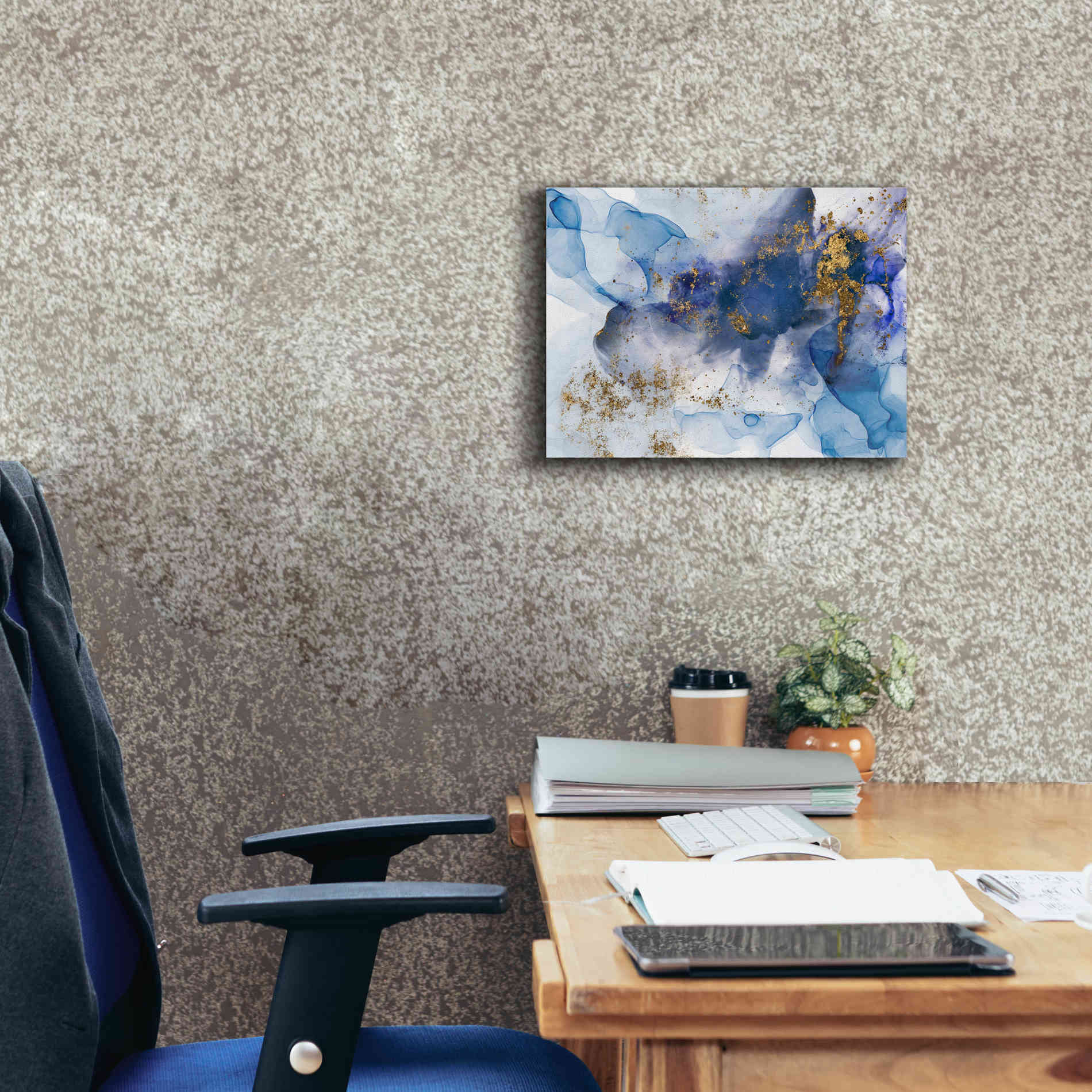 'Alcohol Ink Fantasy VI' by Andrea Haase Giclee Canvas Wall Art,16 x 12