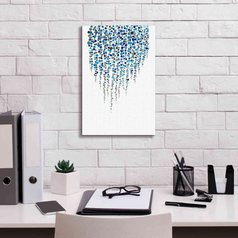 Image of 'Fancy Dots Blue' by Andrea Haase Giclee Canvas Wall Art,12 x 18