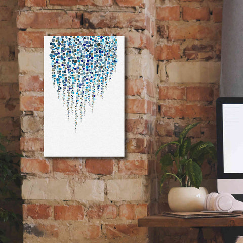 Image of 'Fancy Dots Blue' by Andrea Haase Giclee Canvas Wall Art,12 x 18