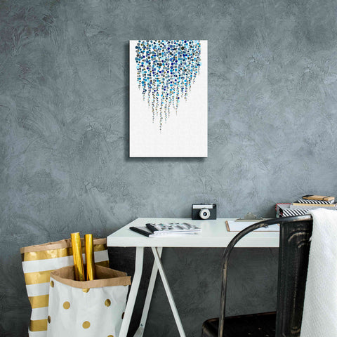 Image of 'Fancy Dots Blue' by Andrea Haase Giclee Canvas Wall Art,12 x 18