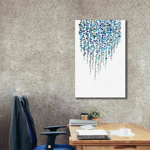 'Fancy Dots Blue' by Andrea Haase Giclee Canvas Wall Art,26 x 40