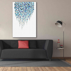 'Fancy Dots Blue' by Andrea Haase Giclee Canvas Wall Art,40 x 60