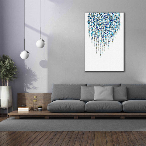 Image of 'Fancy Dots Blue' by Andrea Haase Giclee Canvas Wall Art,40 x 60