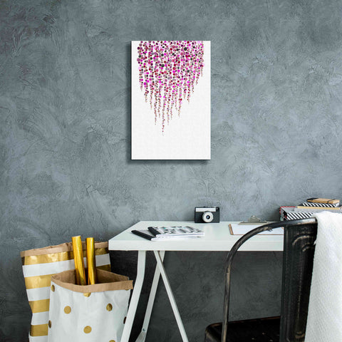 Image of 'Fancy Dots Pink' by Andrea Haase Giclee Canvas Wall Art,12 x 18