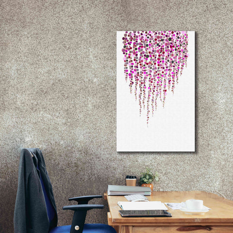 Image of 'Fancy Dots Pink' by Andrea Haase Giclee Canvas Wall Art,26 x 40