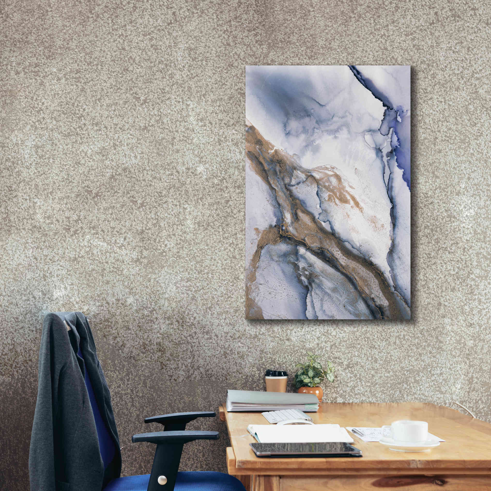 'Alcohol Ink Fantasy III' by Andrea Haase Giclee Canvas Wall Art,26 x 40