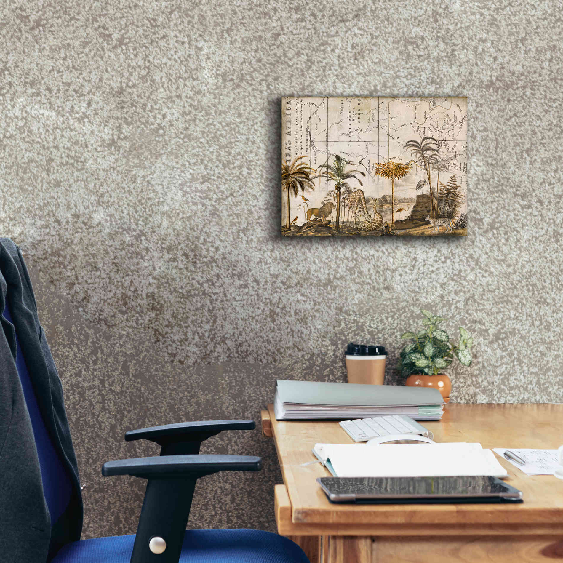 'Wild Animals Paradise Brown' by Andrea Haase Giclee Canvas Wall Art,16 x 12