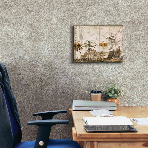 Image of 'Wild Animals Paradise Brown' by Andrea Haase Giclee Canvas Wall Art,16 x 12