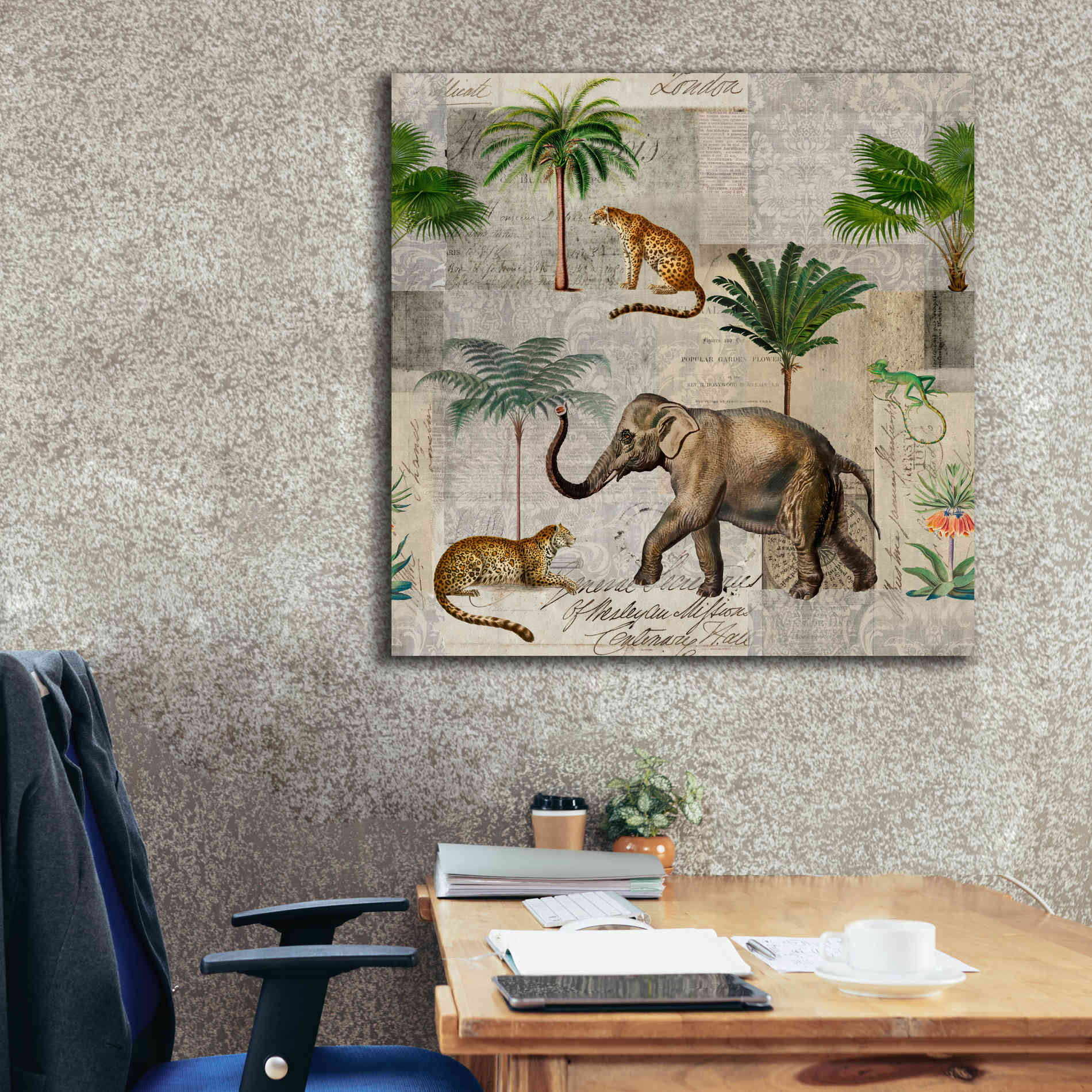 'The Magic Of Africa' by Andrea Haase Giclee Canvas Wall Art,37 x 37