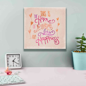 'Home Of Happiness' by Andrea Haase Giclee Canvas Wall Art,12 x 12