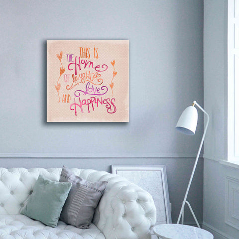 Image of 'Home Of Happiness' by Andrea Haase Giclee Canvas Wall Art,37 x 37