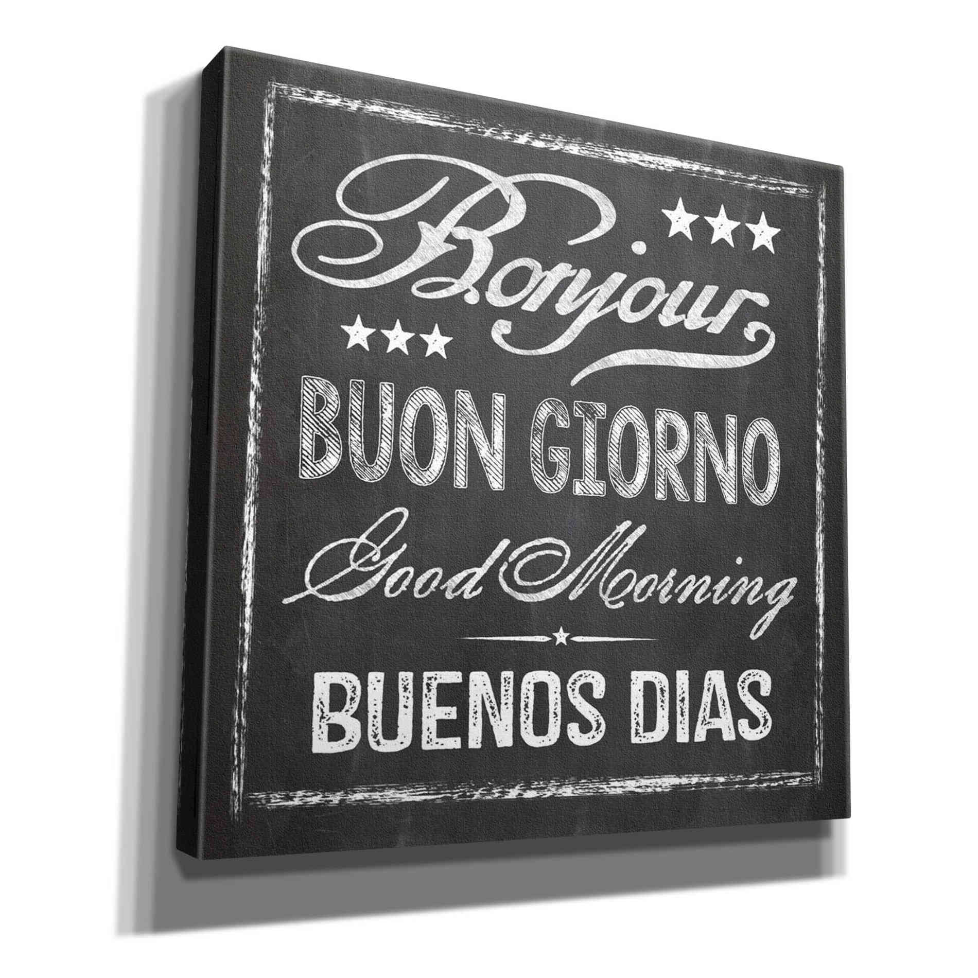 'Chalkboard Greeting' by Andrea Haase Giclee Canvas Wall Art