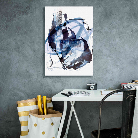 Image of 'Story Of Passion Blue' by Andrea Haase Giclee Canvas Wall Art,18 x 26