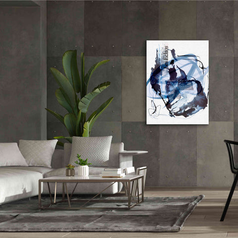 Image of 'Story Of Passion Blue' by Andrea Haase Giclee Canvas Wall Art,40 x 54