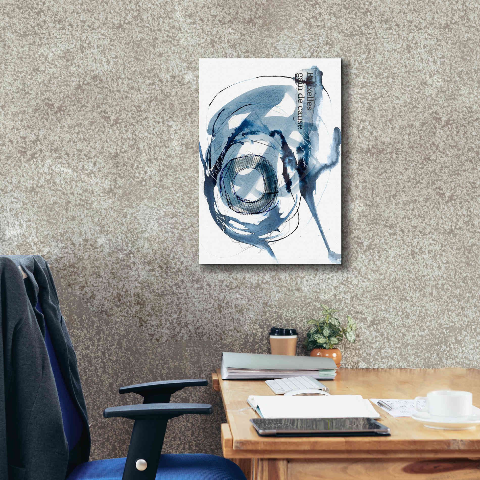 'Story Of Hope Blue' by Andrea Haase Giclee Canvas Wall Art,18 x 26