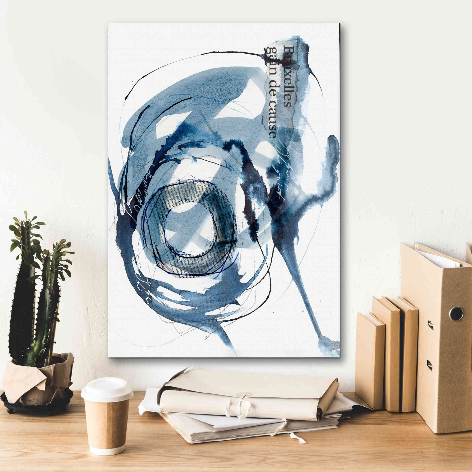 'Story Of Hope Blue' by Andrea Haase Giclee Canvas Wall Art,18 x 26