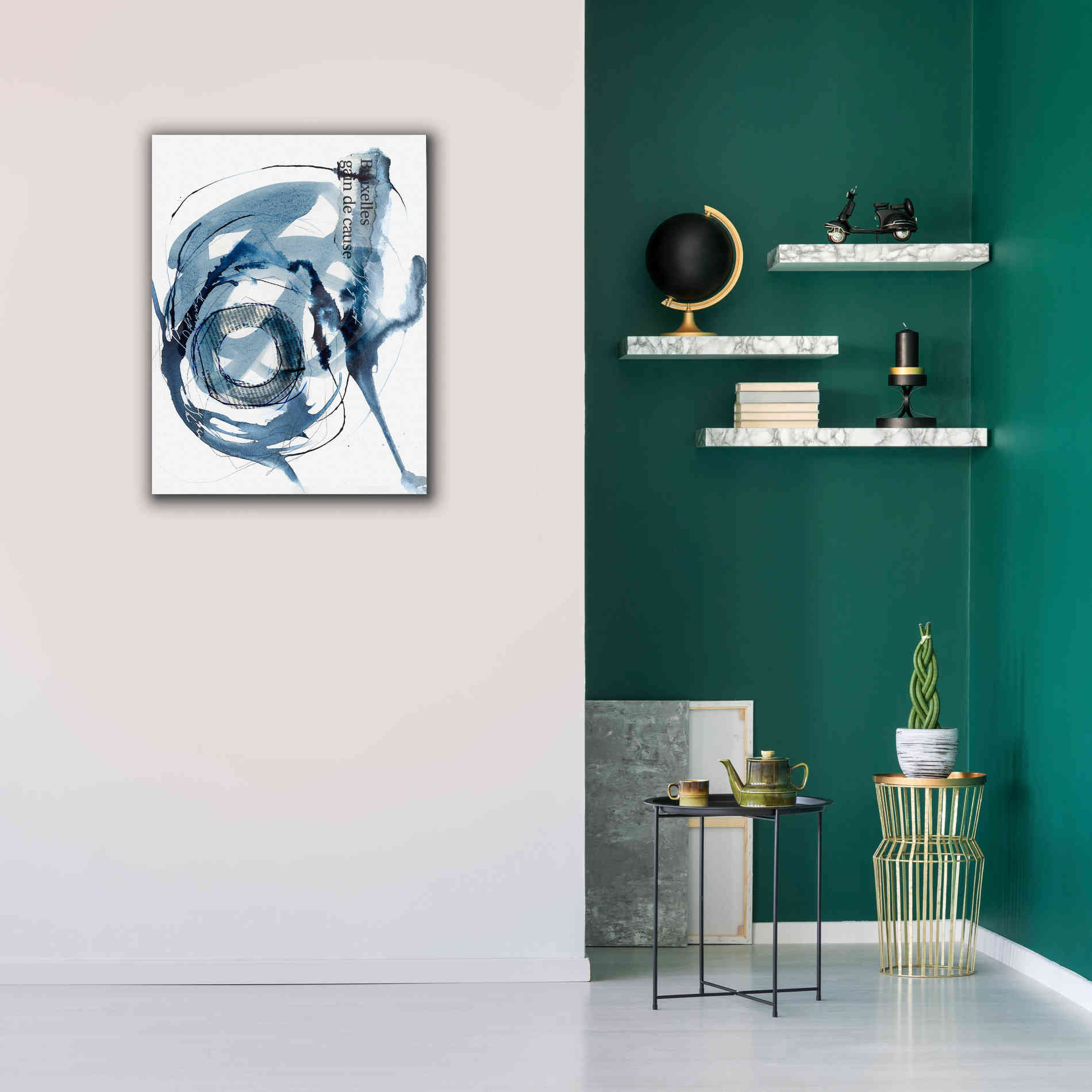 'Story Of Hope Blue' by Andrea Haase Giclee Canvas Wall Art,26 x 34