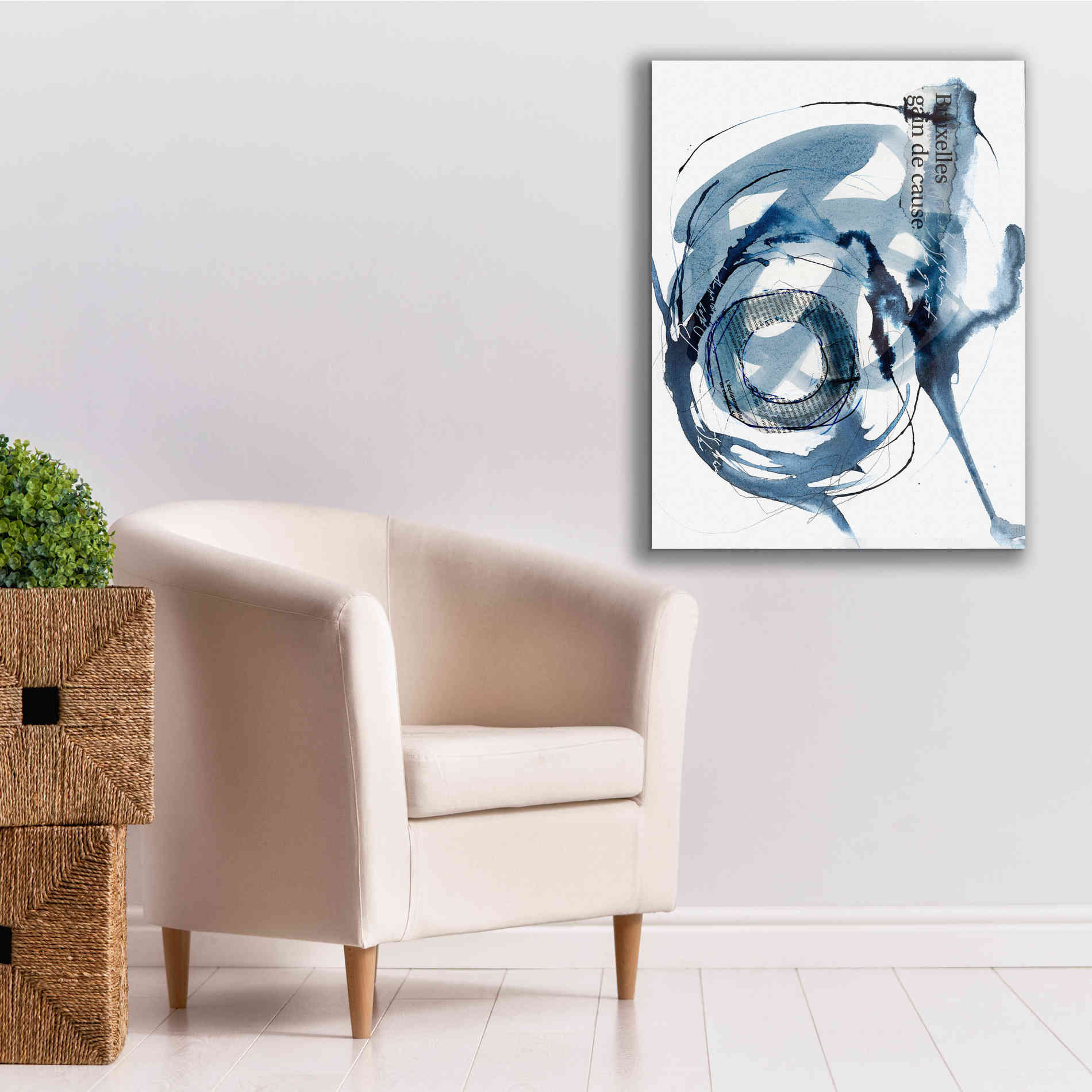 'Story Of Hope Blue' by Andrea Haase Giclee Canvas Wall Art,26 x 34