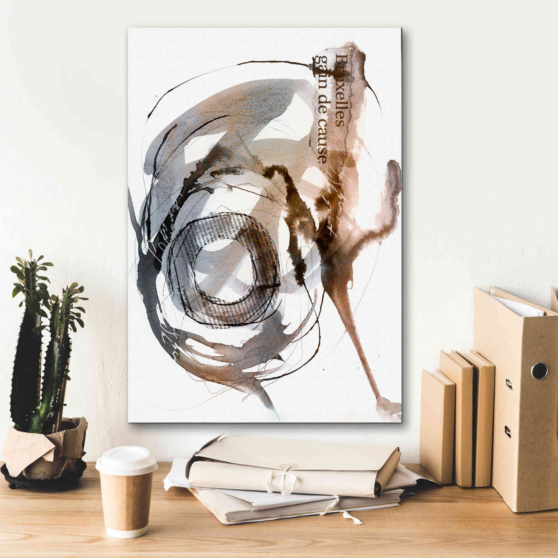 'Story Of Hope Brown' by Andrea Haase Giclee Canvas Wall Art,18 x 26