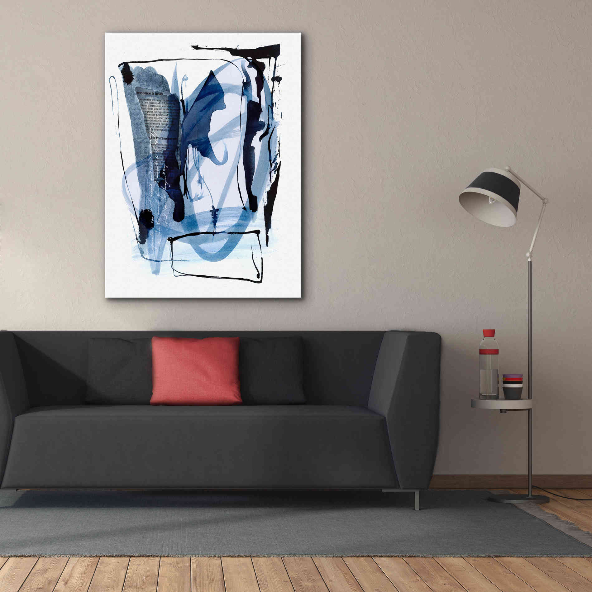 'Story Of Faith Blue' by Andrea Haase Giclee Canvas Wall Art,40 x 54