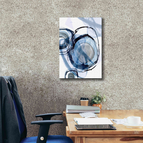 Image of 'Story Of Escape Blue' by Andrea Haase Giclee Canvas Wall Art,18 x 26