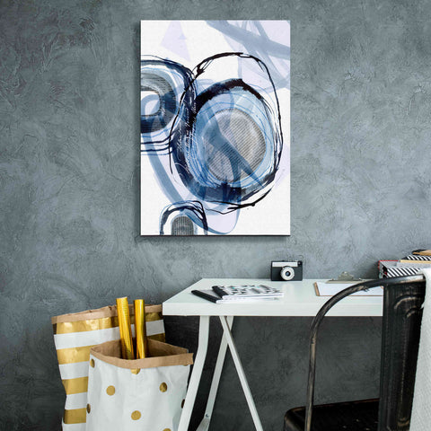 Image of 'Story Of Escape Blue' by Andrea Haase Giclee Canvas Wall Art,18 x 26