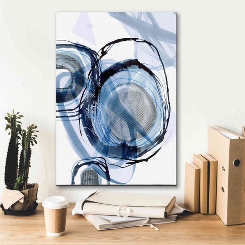 Image of 'Story Of Escape Blue' by Andrea Haase Giclee Canvas Wall Art,18 x 26