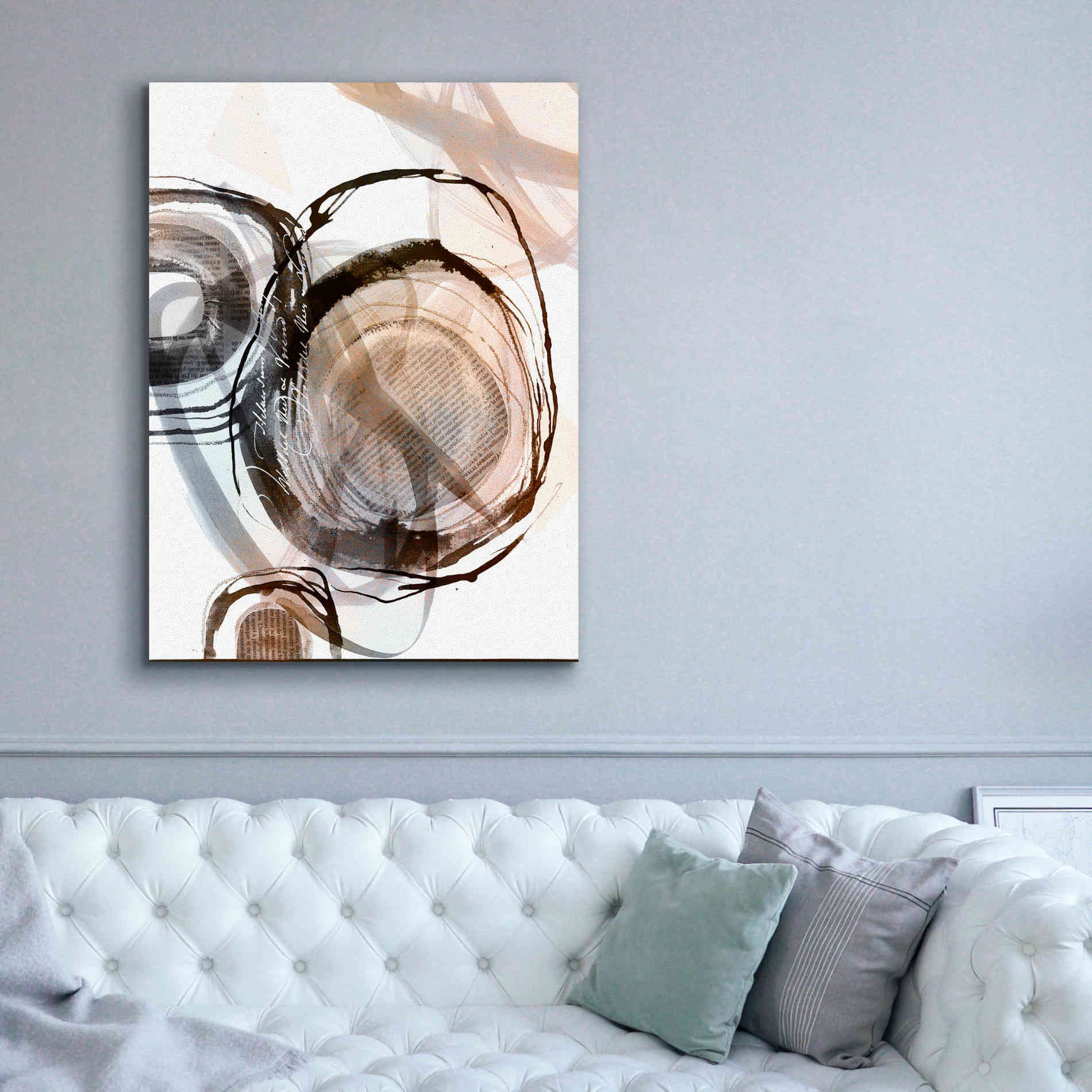 'Story Of Escape Brown' by Andrea Haase Giclee Canvas Wall Art,40 x 54