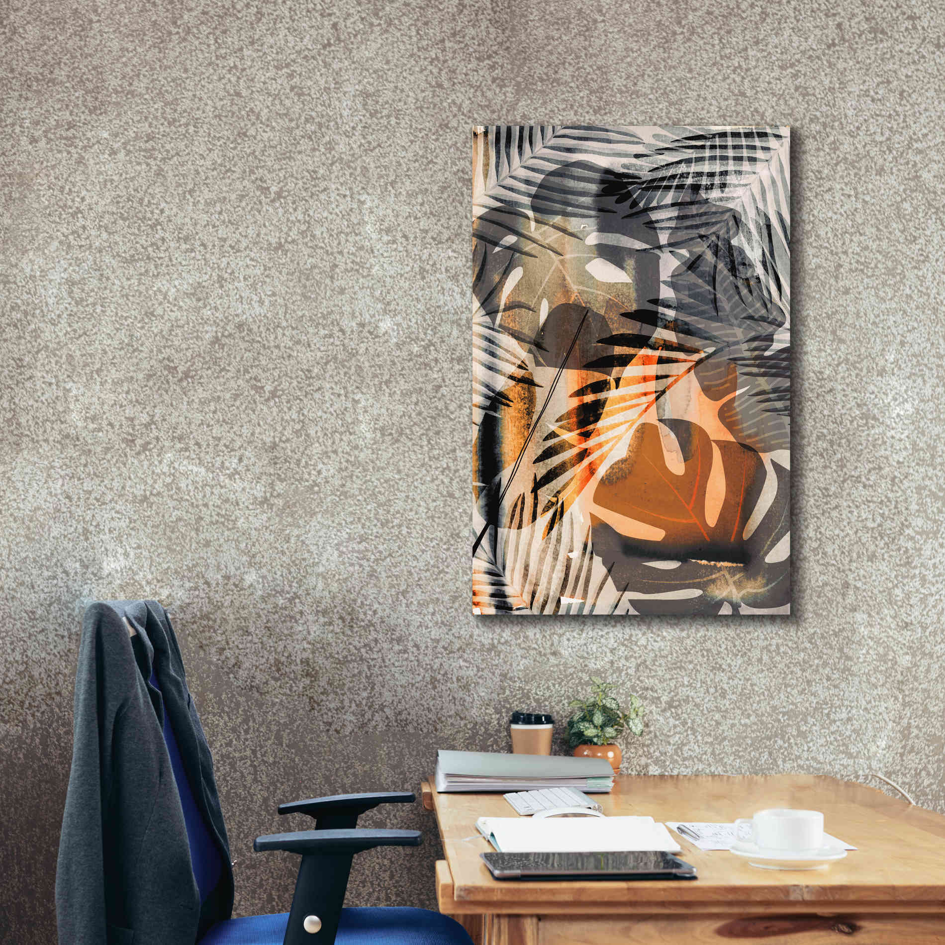 'Exotic Night Orange' by Andrea Haase Giclee Canvas Wall Art,26 x 40