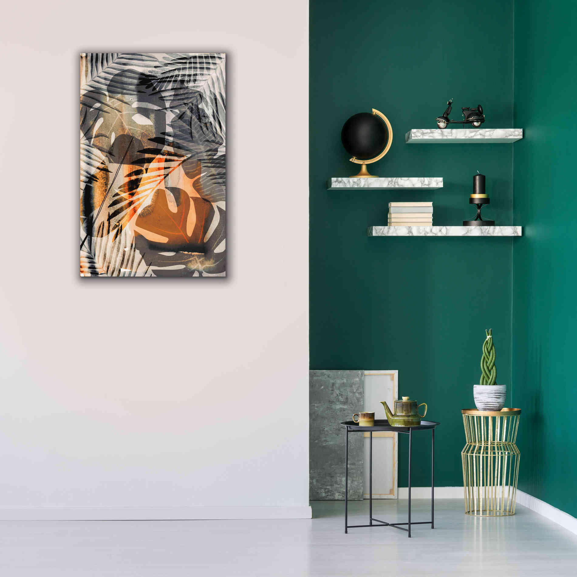 'Exotic Night Orange' by Andrea Haase Giclee Canvas Wall Art,26 x 40