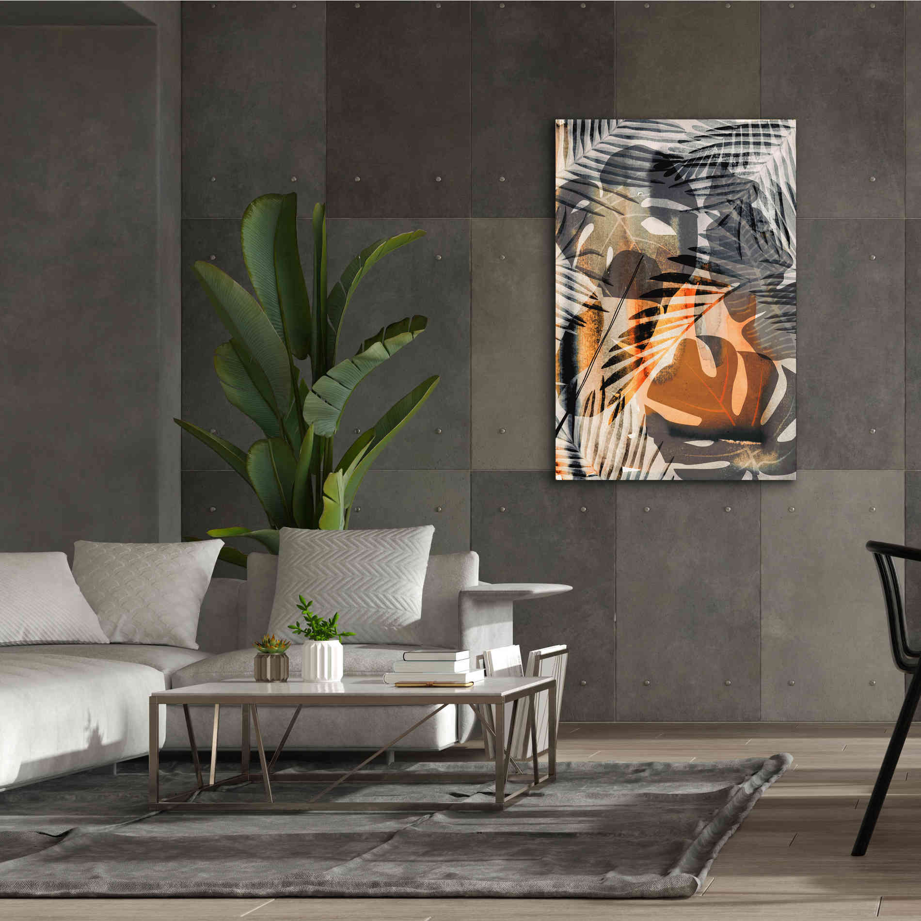 'Exotic Night Orange' by Andrea Haase Giclee Canvas Wall Art,40 x 60