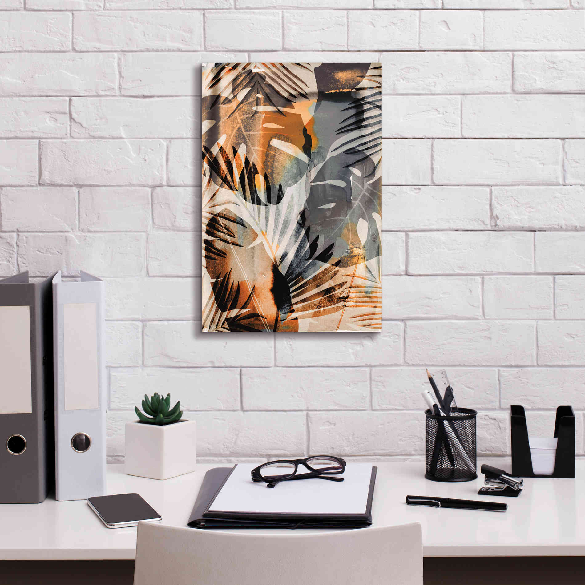 'Exotic Journey Orange' by Andrea Haase Giclee Canvas Wall Art,12 x 18