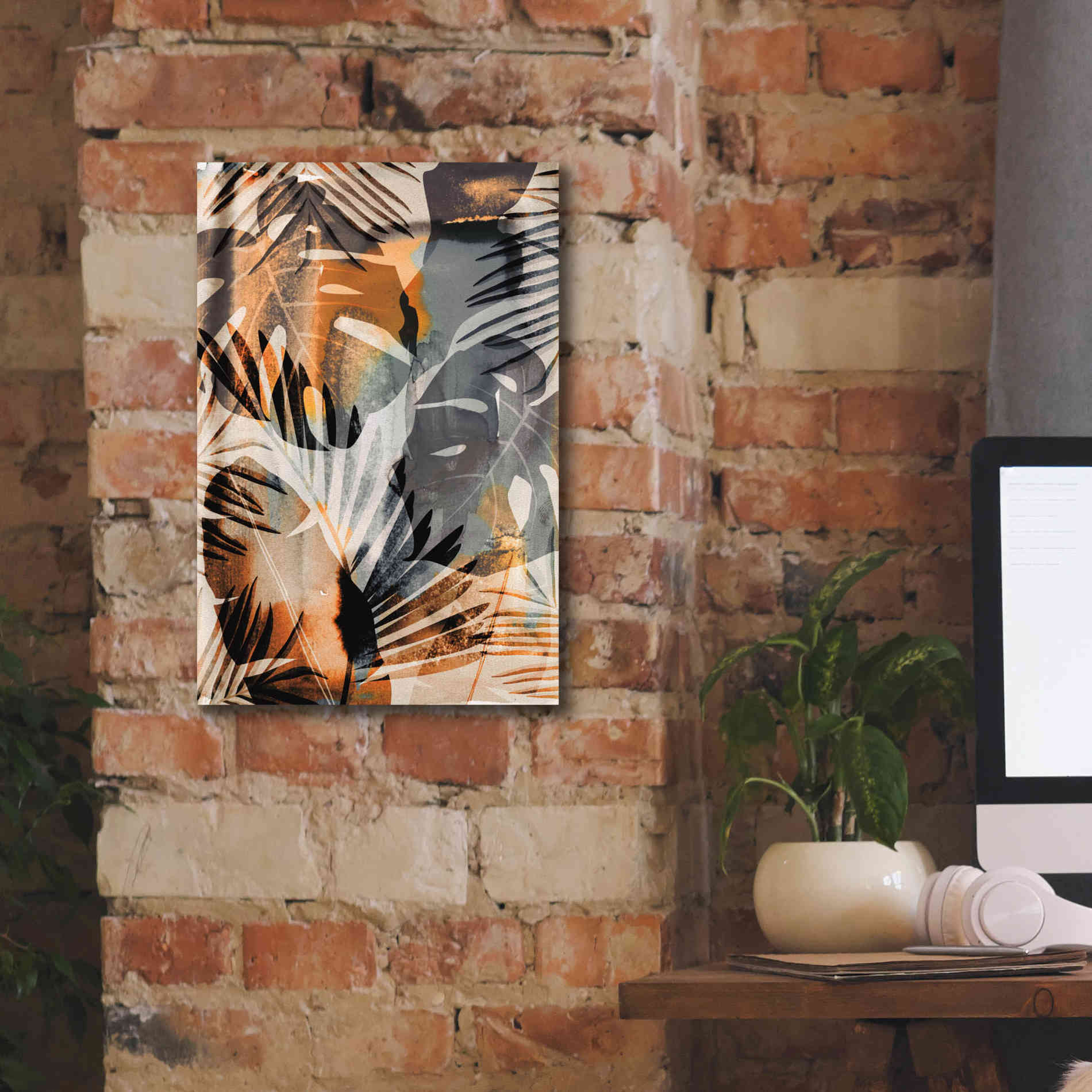 'Exotic Journey Orange' by Andrea Haase Giclee Canvas Wall Art,12 x 18