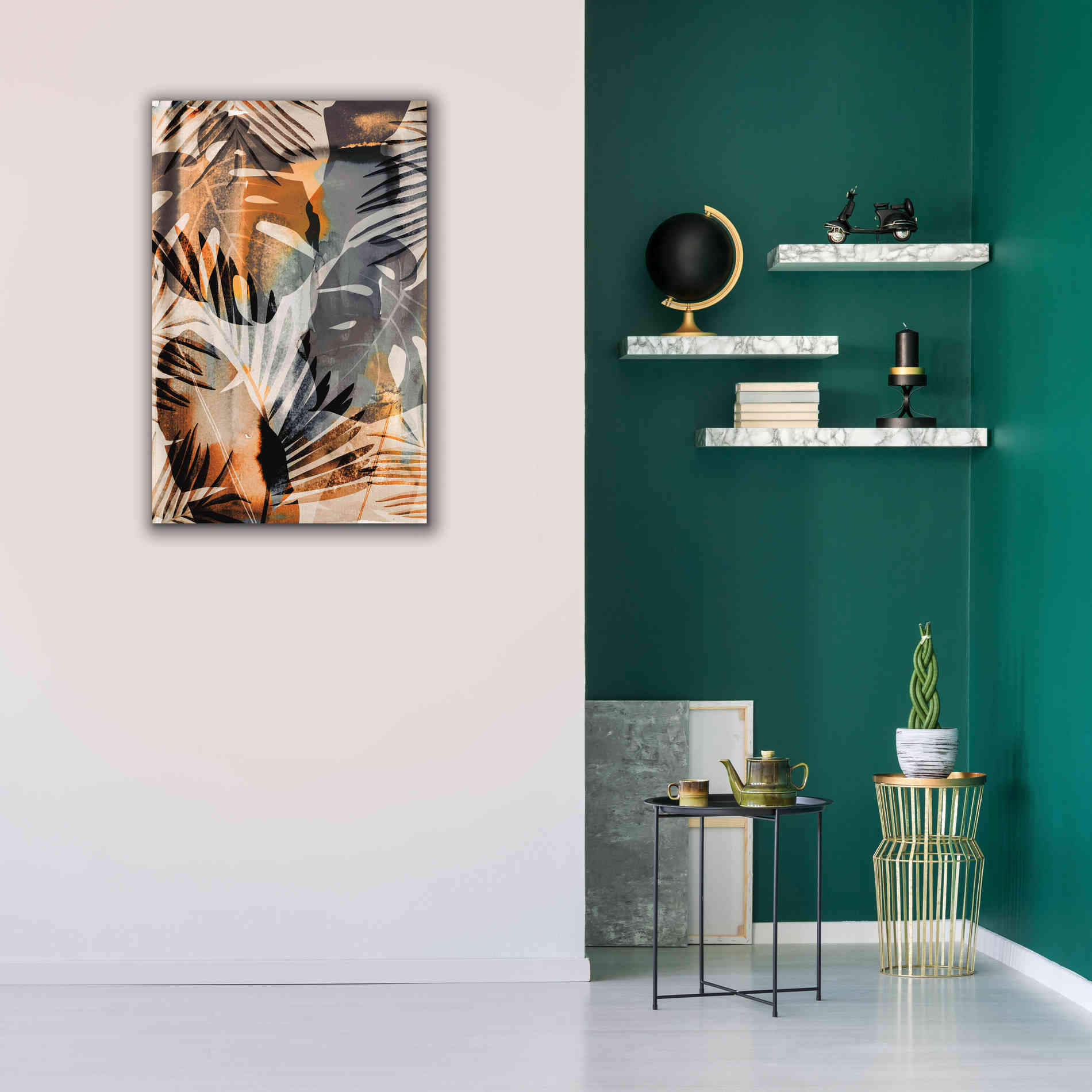 'Exotic Journey Orange' by Andrea Haase Giclee Canvas Wall Art,26 x 40