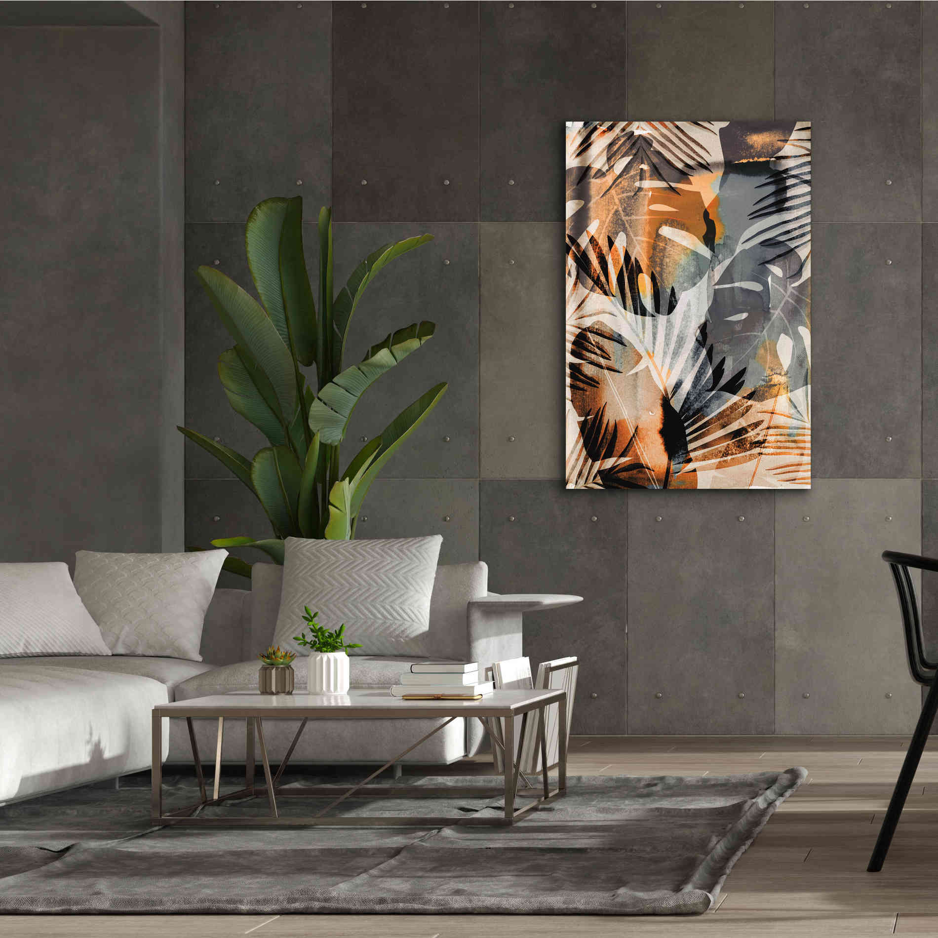 'Exotic Journey Orange' by Andrea Haase Giclee Canvas Wall Art,40 x 60