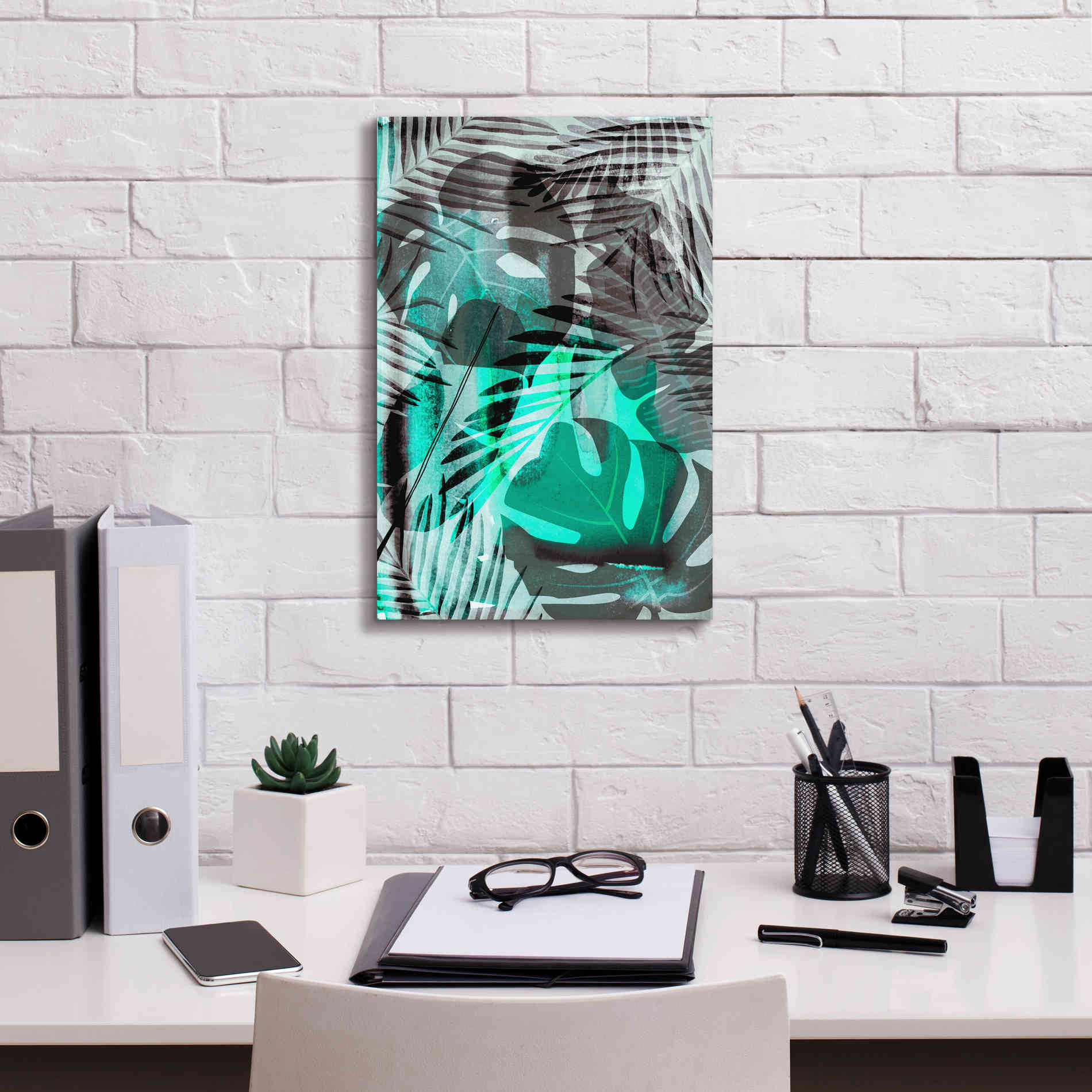 'Exotic Night Green' by Andrea Haase Giclee Canvas Wall Art,12 x 18