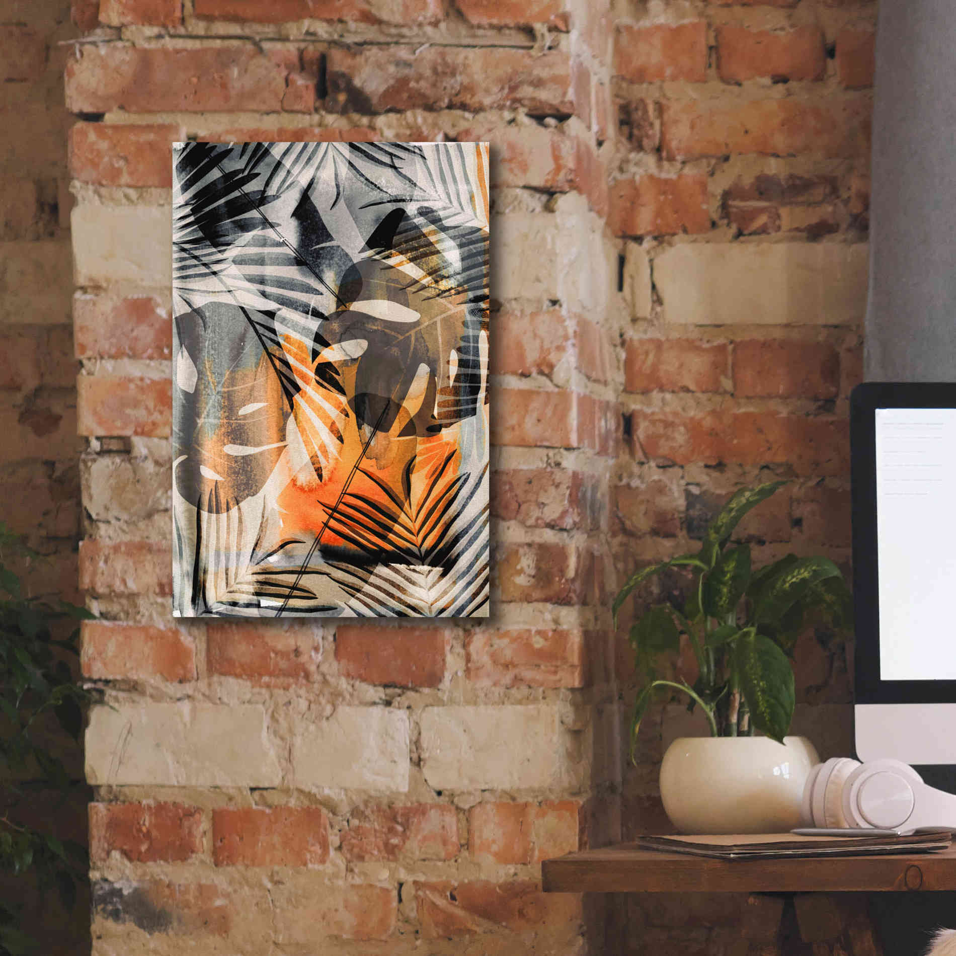 'Exotic Adventure Orange' by Andrea Haase Giclee Canvas Wall Art,12 x 18