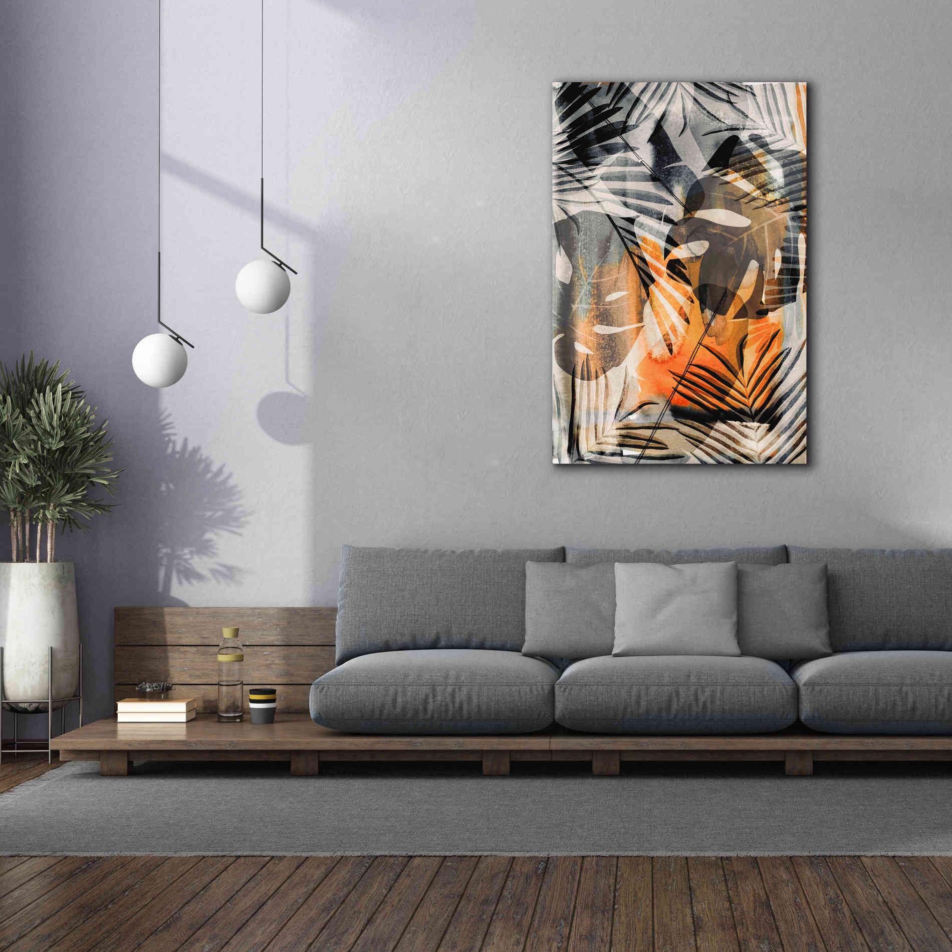 'Exotic Adventure Orange' by Andrea Haase Giclee Canvas Wall Art,40 x 60