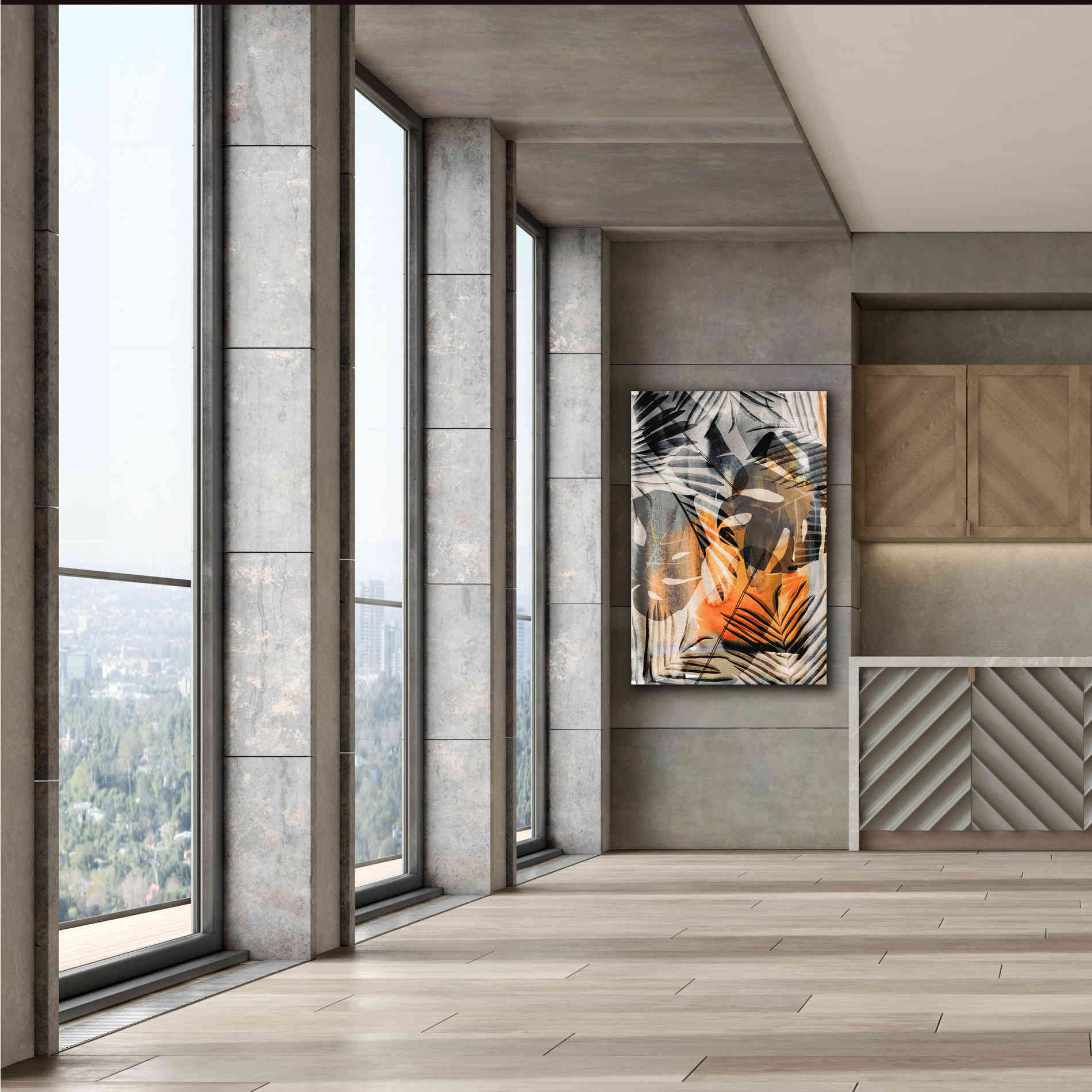 'Exotic Adventure Orange' by Andrea Haase Giclee Canvas Wall Art,40 x 60