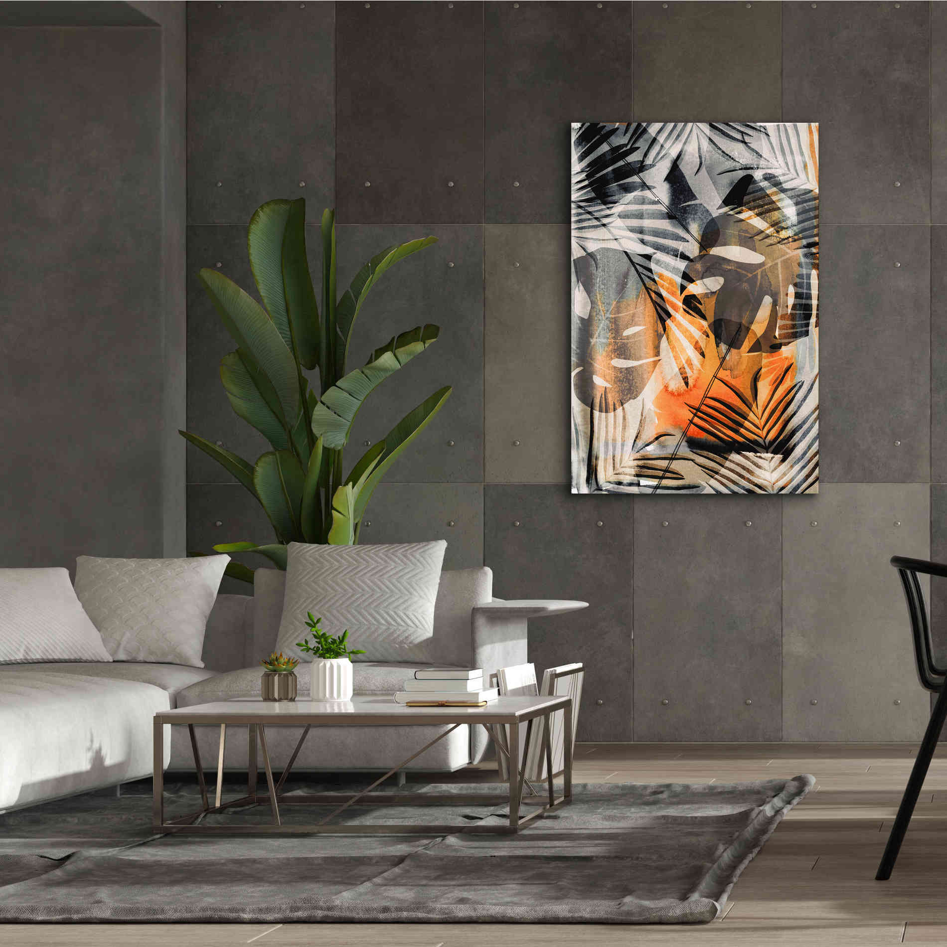 'Exotic Adventure Orange' by Andrea Haase Giclee Canvas Wall Art,40 x 60