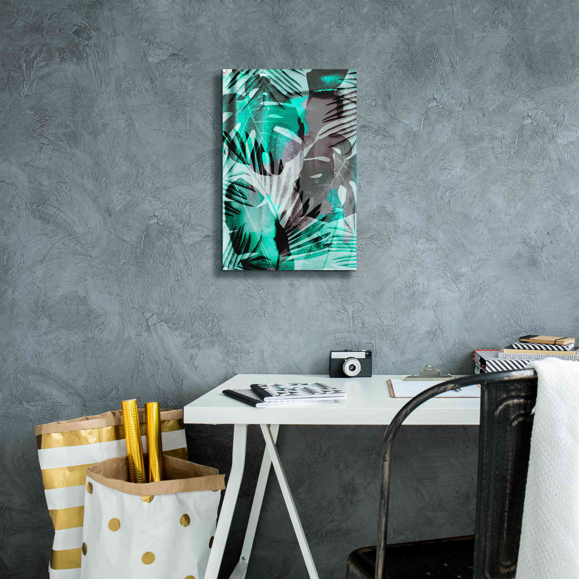 'Exotic Journey Green' by Andrea Haase Giclee Canvas Wall Art,12 x 18