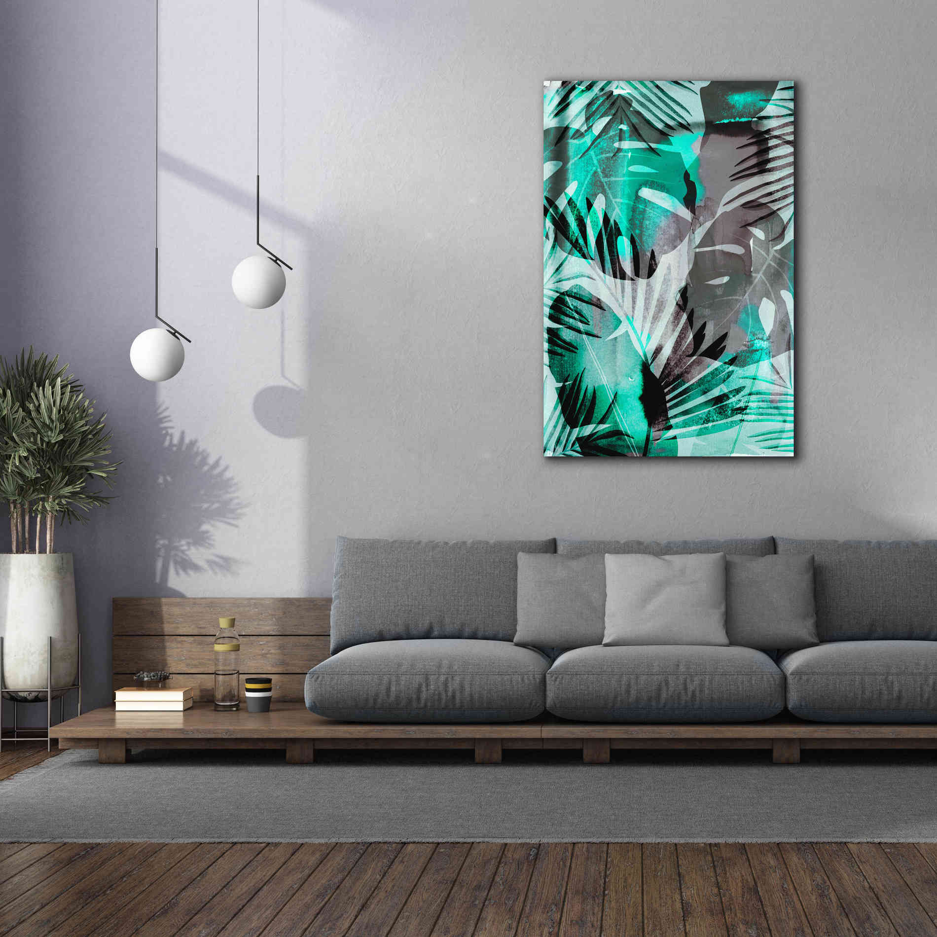 'Exotic Journey Green' by Andrea Haase Giclee Canvas Wall Art,40 x 60
