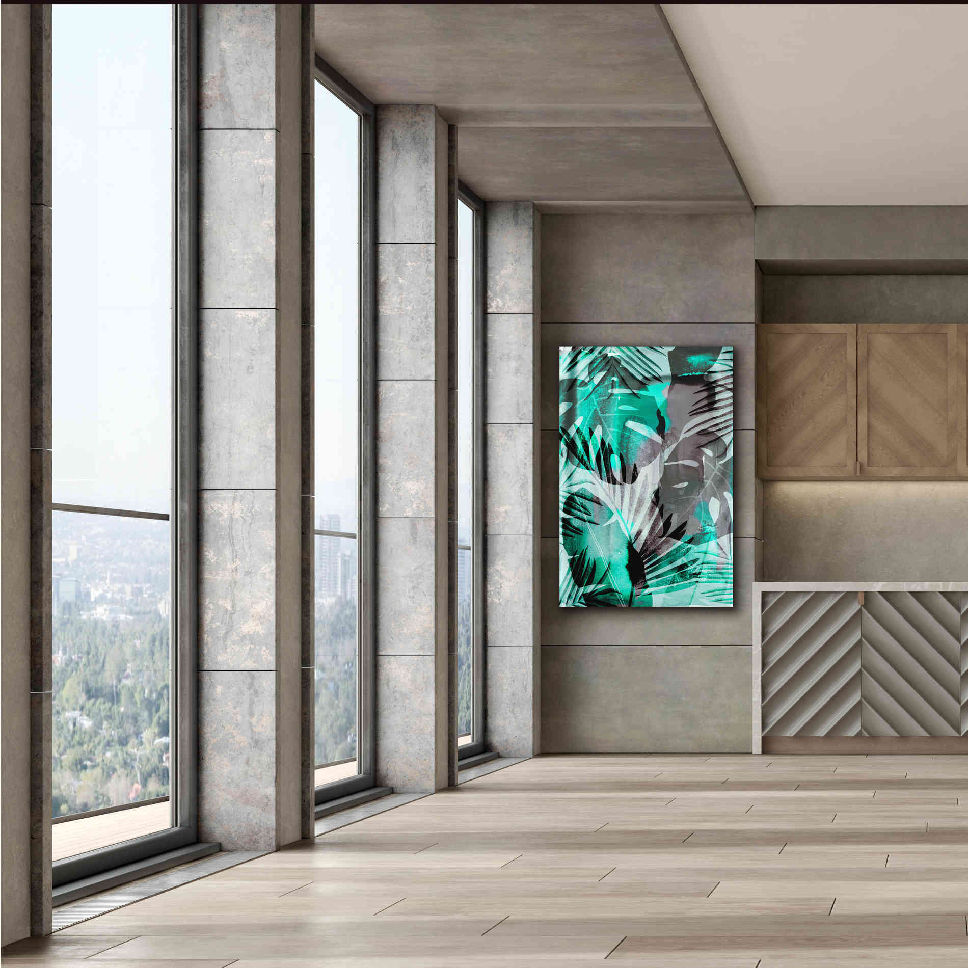 'Exotic Journey Green' by Andrea Haase Giclee Canvas Wall Art,40 x 60